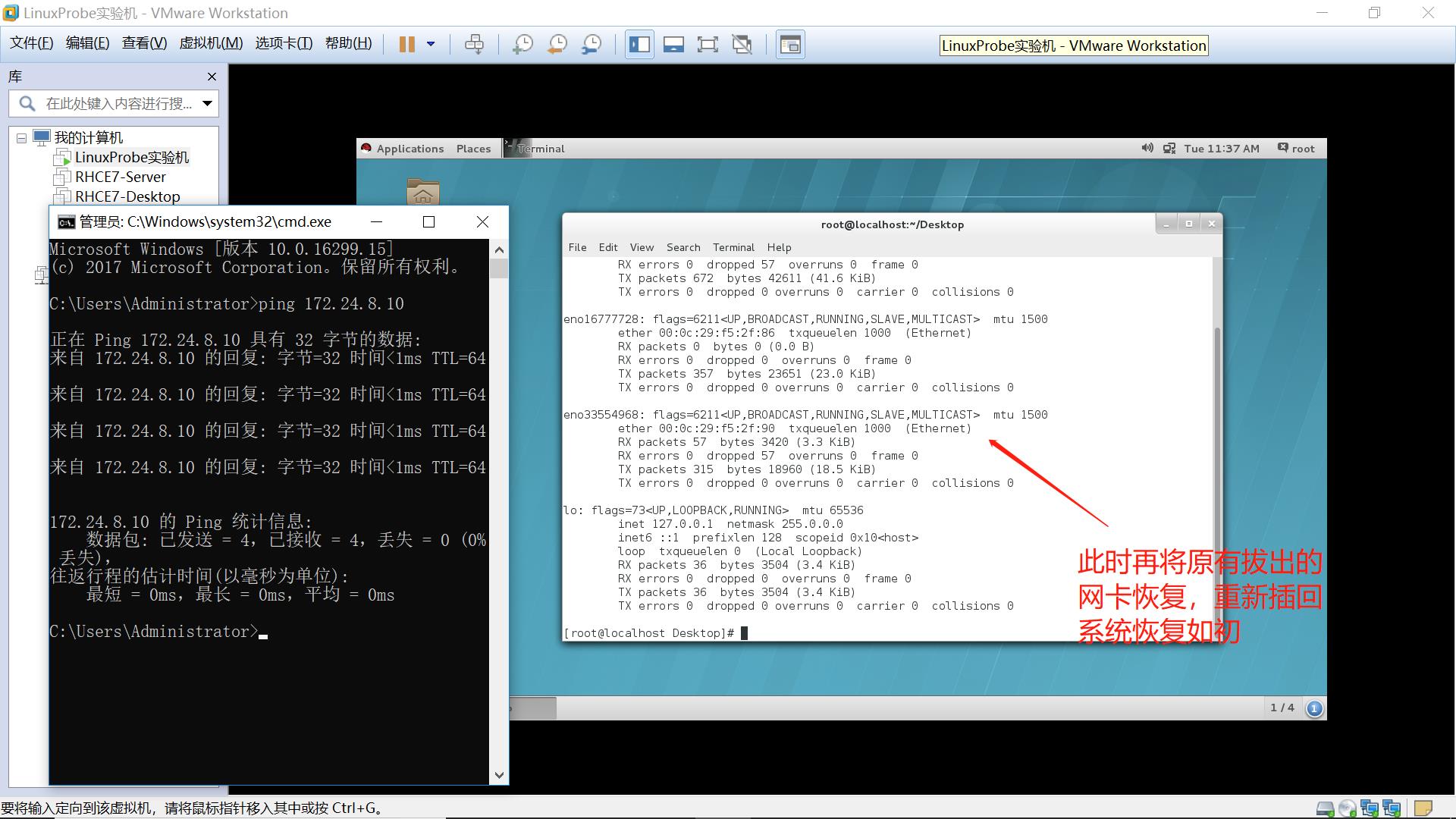 Linux双网卡绑定自动备源功能测试 - 文章图片