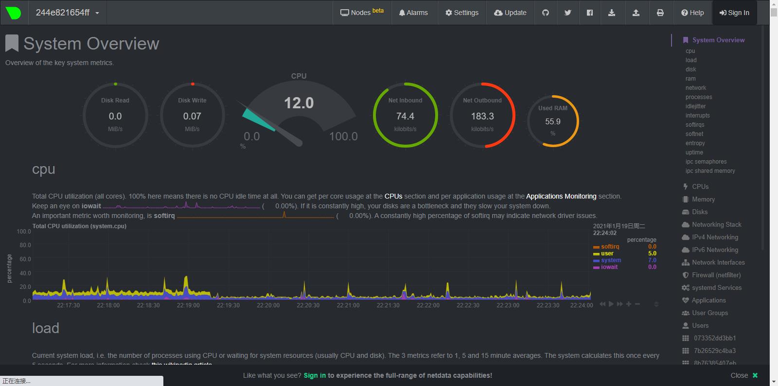 一款酷酷的Linux系统实时监测工具：Netdata的安装与使用 - 文章图片