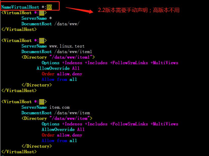 linux httpd2.2版本，基于域名的虚拟主机配置 - 文章图片