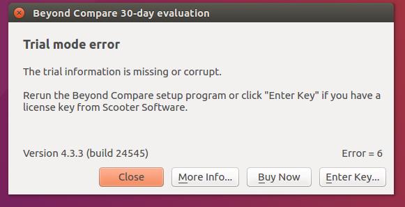 ubuntu:beyond compare 4 This license key has been revoked 解决办法 - 文章图片