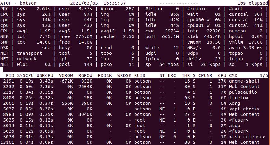 Linux下查看CPU和内存状态工具汇总 - 文章图片
