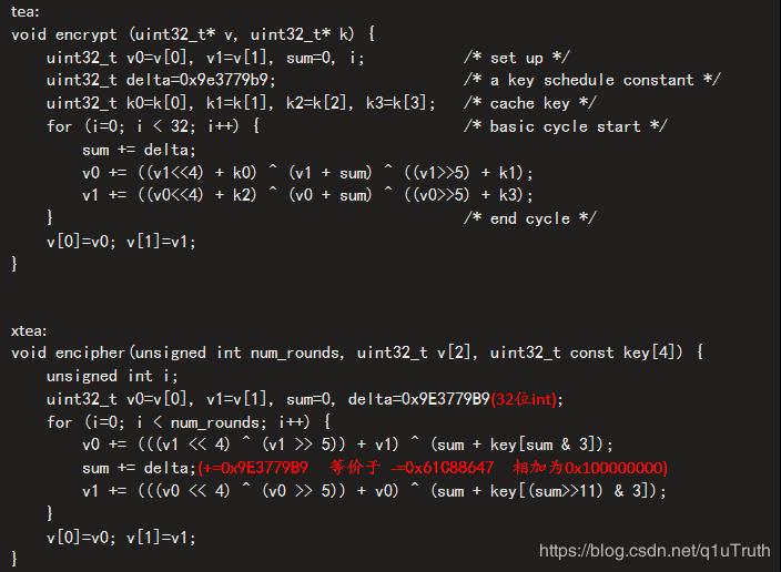 qwb2018 hide lebel:linux脱壳 / create function / XTEA变形 / 大小端 - 文章图片