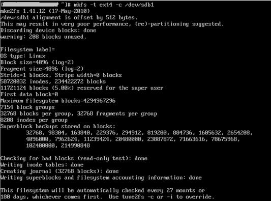 linux 新添加的硬盘格式化并挂载到目录下 - 文章图片