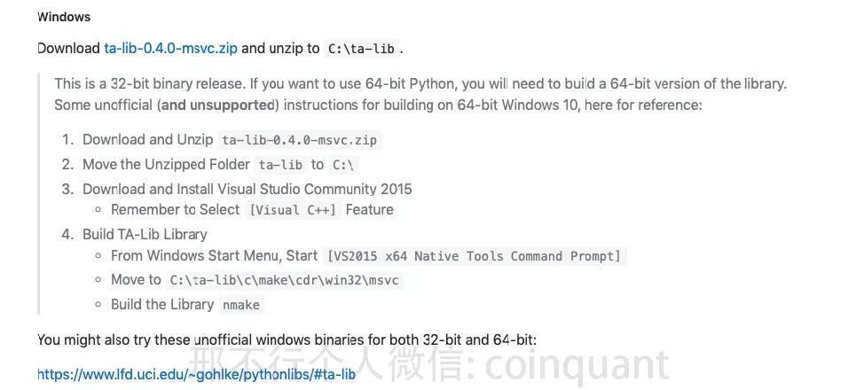 【邢不行|量化小讲堂系列35-python量化入门】建议收藏 | Windows下安装TA-Lib终极教程 - 文章图片