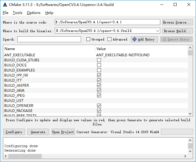 OpenCV3.4.1+opencv_contrib编译：windows 10 - 文章图片