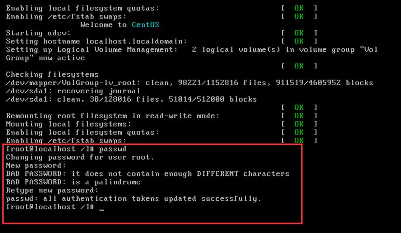linux：单用户模式修改密码 - 文章图片