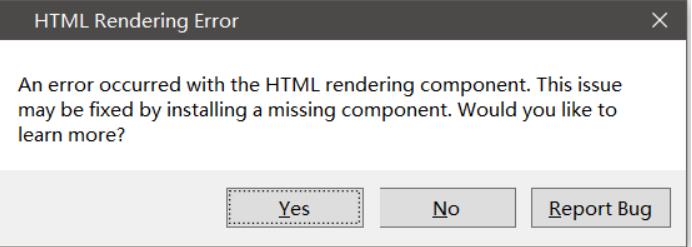 MarkdownPad2弹窗显示HTML Rendering Error(HTML 渲染错误)的解决办法 - 文章图片