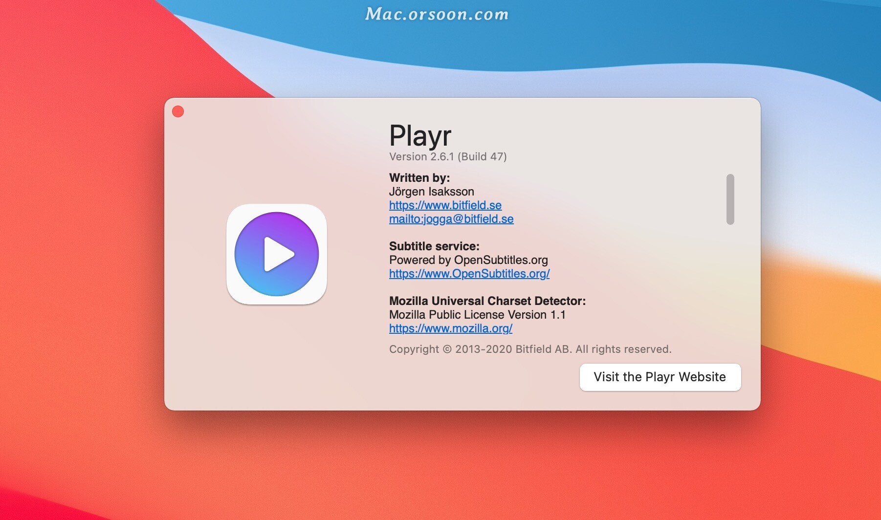 小巧的全能Mac视频播放器：Playr for Mac - 文章图片