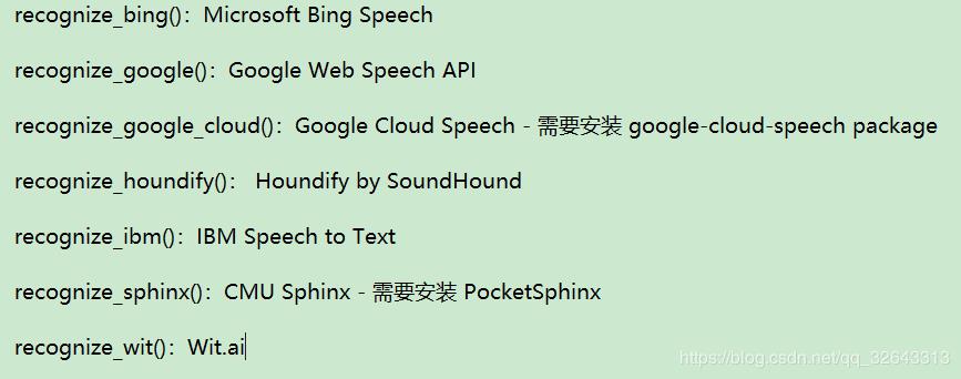 Python使用Speech_Recognition实现普通话识别 - 文章图片