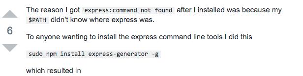 Mac node.js express-generator脚手架安装 - 文章图片