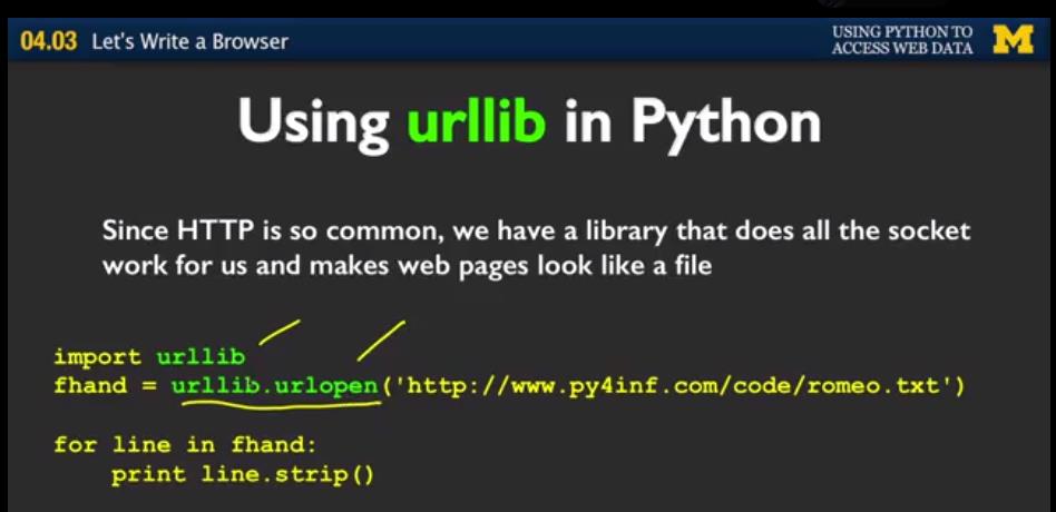 Coursera Python学习笔记（三）Python访问网络数据 - 文章图片
