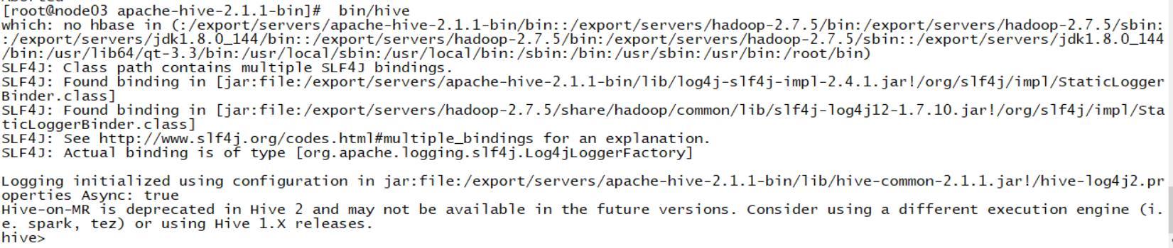 hadoop2.7.5安装hive2.1.1启动报错Caused by: java.sql.SQLException: Access denied for user ‘root‘@‘node03‘ - 文章图片