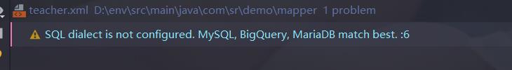 SQL dialect is not configured. MySQL, BigQuery, MariaDB match best.解决方法 - 文章图片