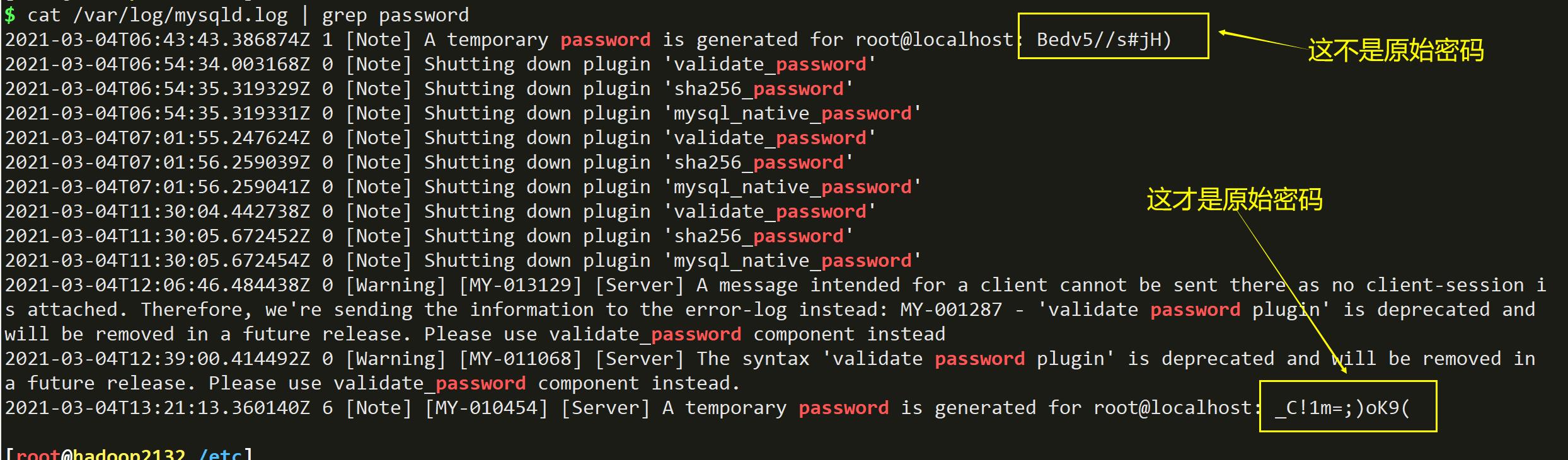 CentOS7安装mysql8原始密码错误问题解决 - 文章图片