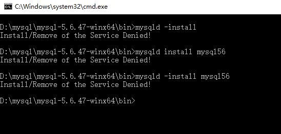 【mysql】安装报错Install/Remove of the Service Denied! - 文章图片