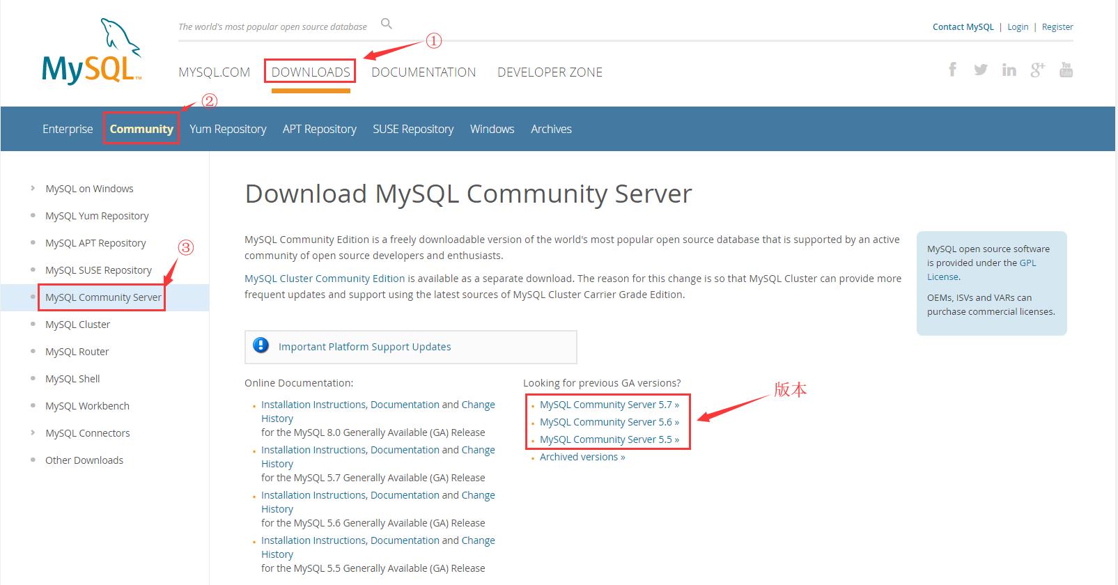 MySQL数据库下载、安装 - 文章图片