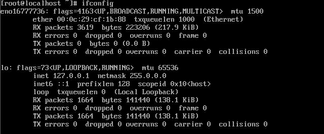 Linux系统Centos7ifconfig出现eno16777736没有inet - 文章图片