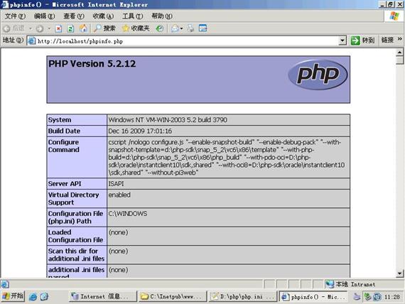 Windows Server 2003下配置IIS6.0+php5+MySql5+PHPMyAdmin环境 - 文章图片