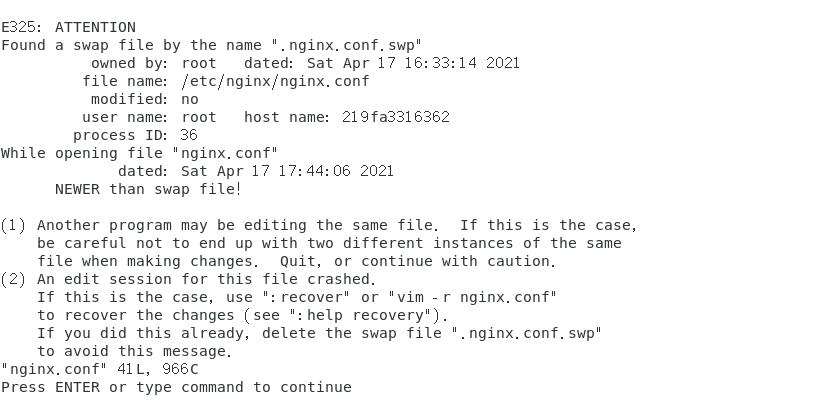容器无法启动，修改Nginx配置文件的方法 - 文章图片
