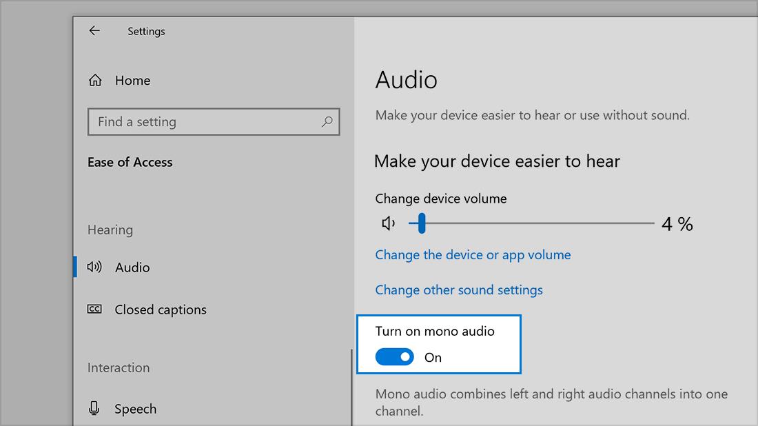 用一只耳朵听内容 - 个性化设置 - Windows10 进阶版操作手册