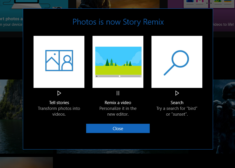 windows10《照片》正式版更新为Story Remix1.jpg