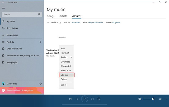 windows10上编辑音乐元数据信息的技巧