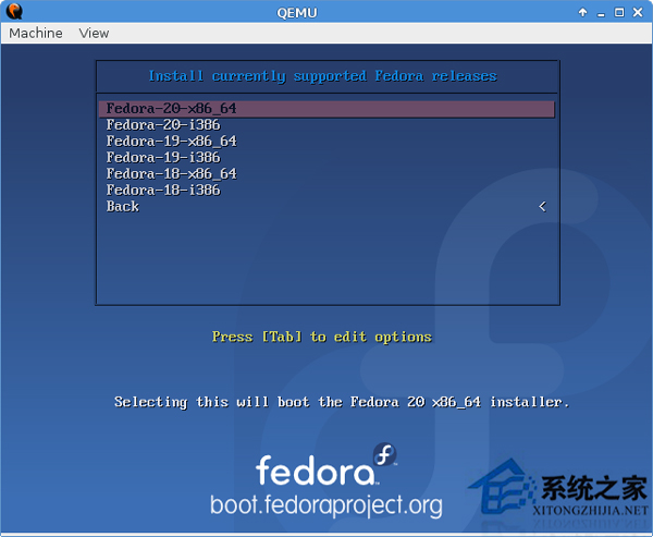  Linux通过BFO安装Fedora的步骤