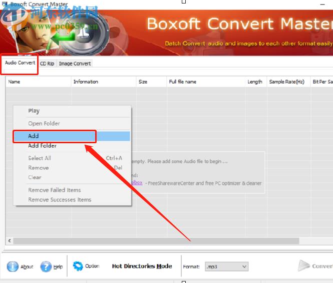 Boxoft Converter Master批量转换MP3音频的方法