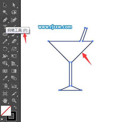 怎么用AI画出饮料水杯简笔画呢？