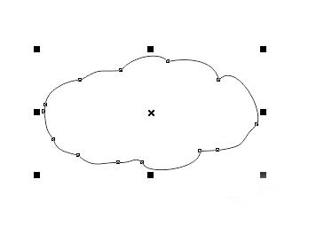 cdr打造简笔画云朵的图文操作  截图
