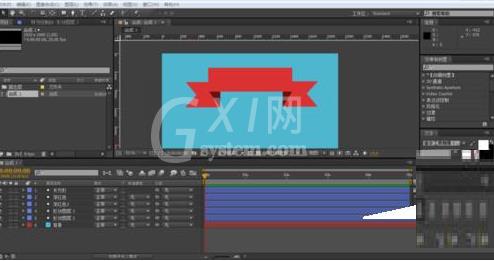 Adobe After Effects打造罩条幅动画的相关流程截图