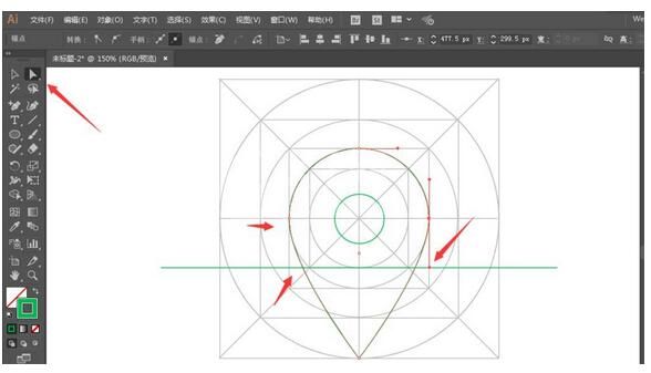 Adobe illustrator制作定位图标的简单方法截图
