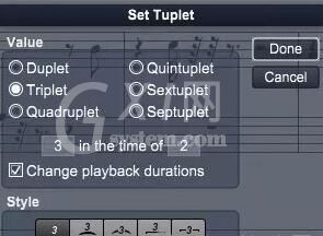 Overture设置5连音的操作方法截图
