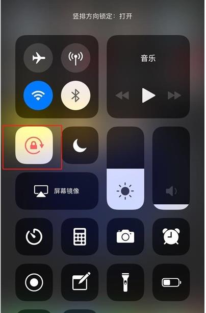 iphone x屏幕旋转设置的操作方法截图